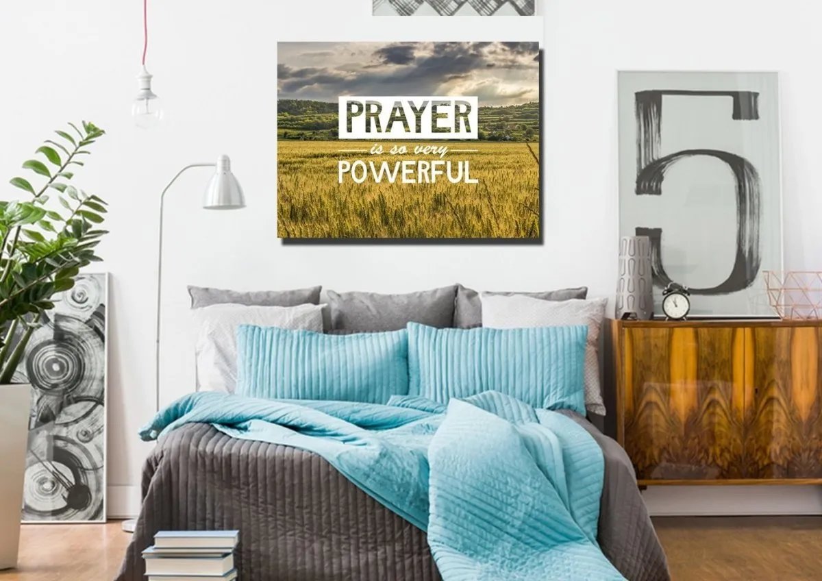 Prayer Is So Very Powerful Canvas Wall Art Print - Christian Canvas Wall Art