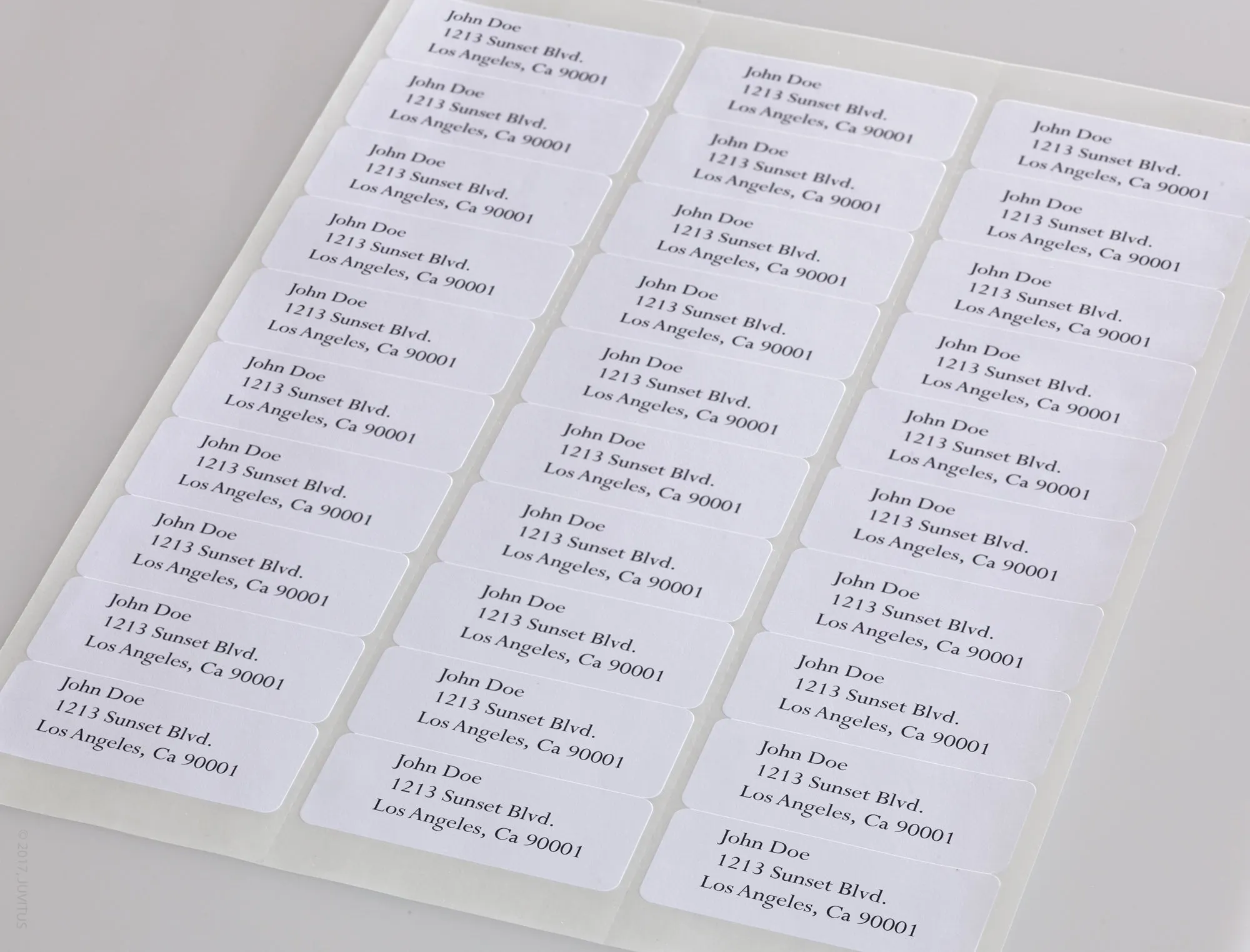 Premium White Matte Address Labels, 2.625" x 1" Rounded Corner, For Inject and Laser Printers with Downloadable Template and Printing Instructions, 20 Sheets, 600 Labels (ML26)