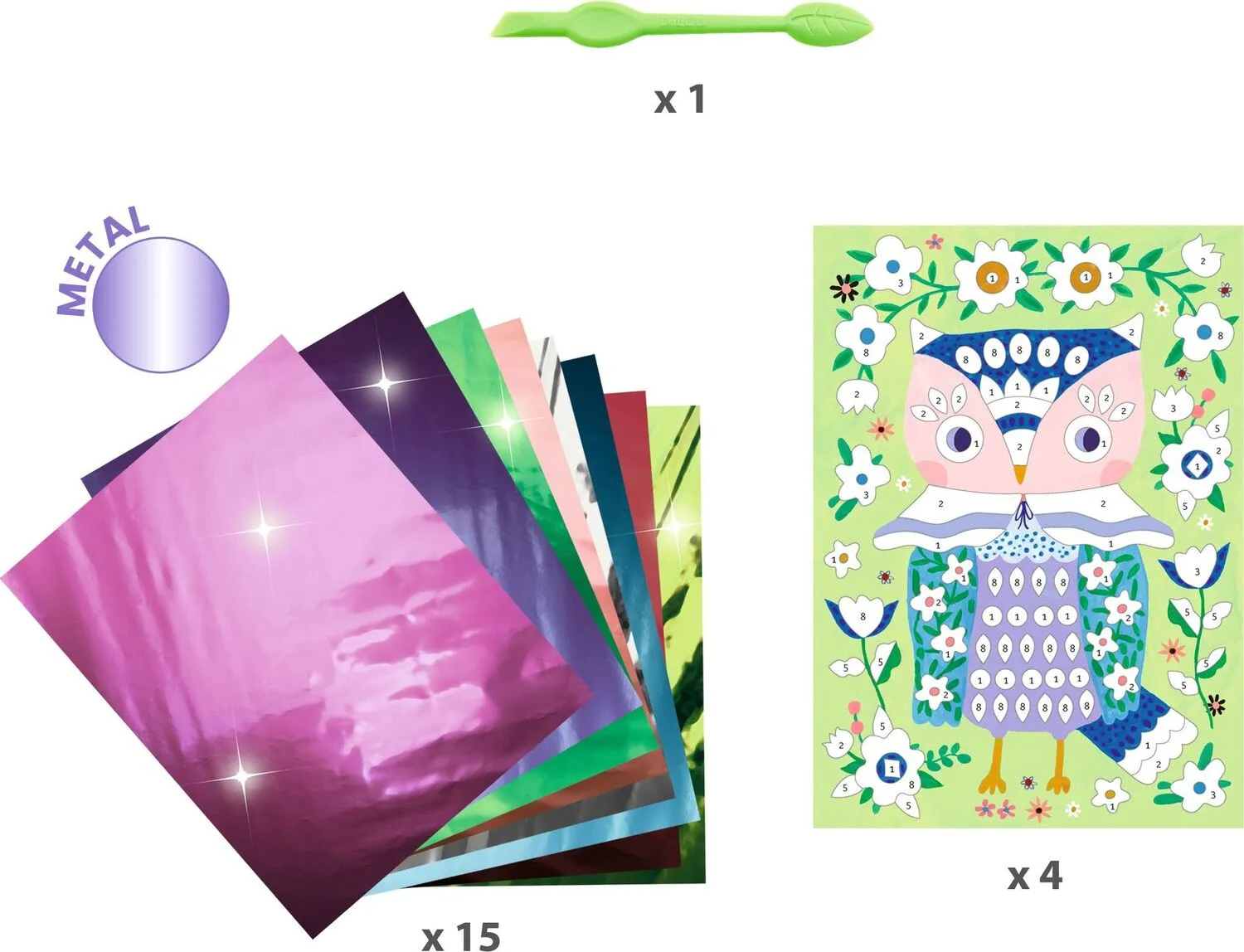Pretty Woodland Animals Foil Pictures Kit