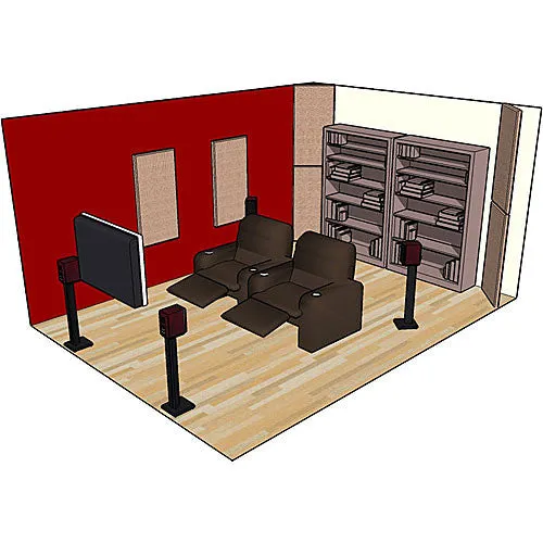Primacoustic BROADBAND Panel 24'' x 48'' x 3", Square Edge - Black, 4 Pack