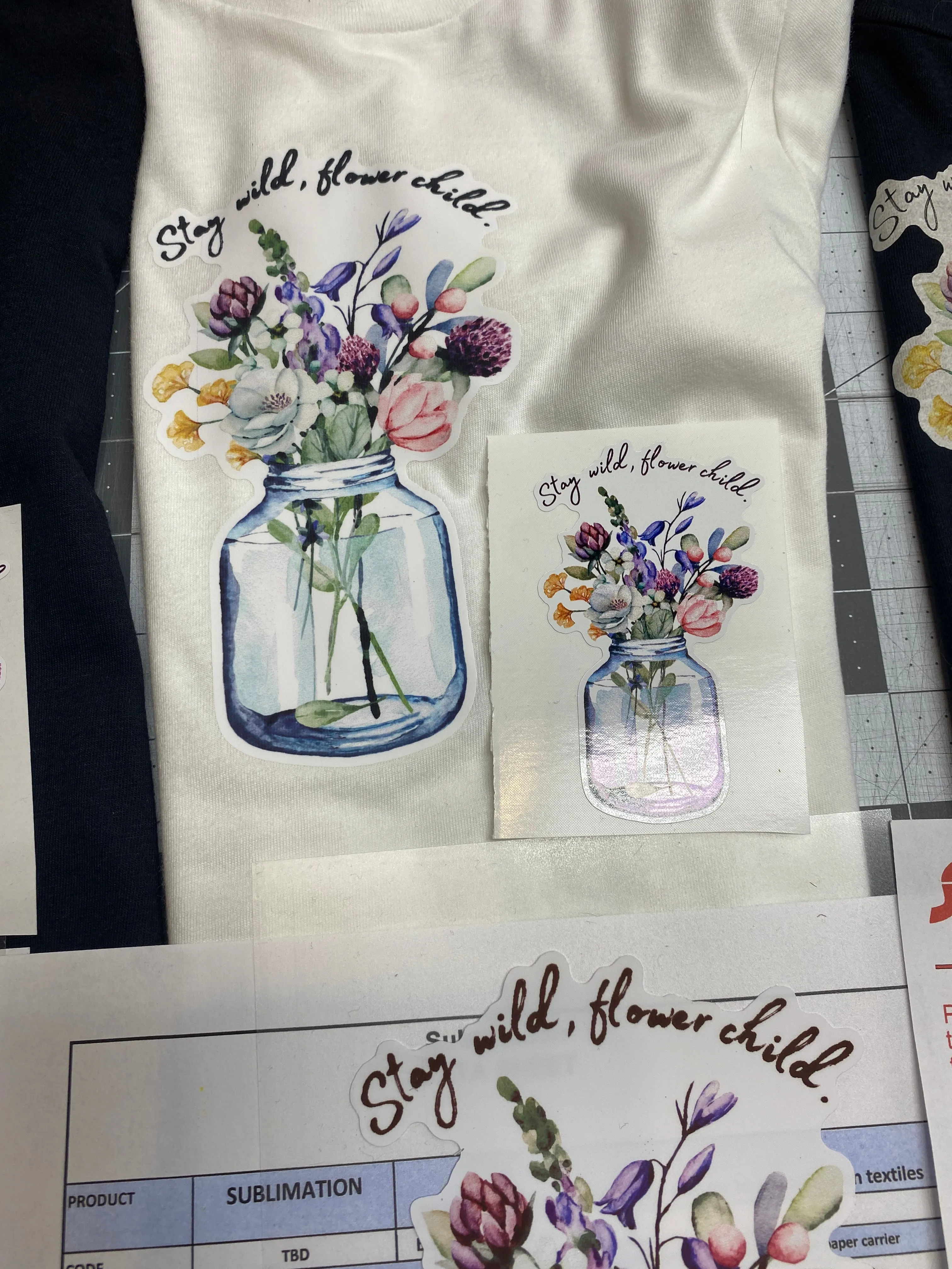 Printable Heat Transfer Vinyl (PU) for your home desktop Inkjet or Sublimation printer 5 or 10 sheet pack