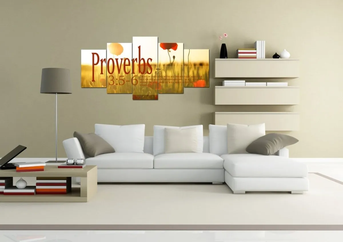 Proverbs 35-6 Niv #53 Bible Verse Canvas Wall Art - Christian Canvas Wall Art