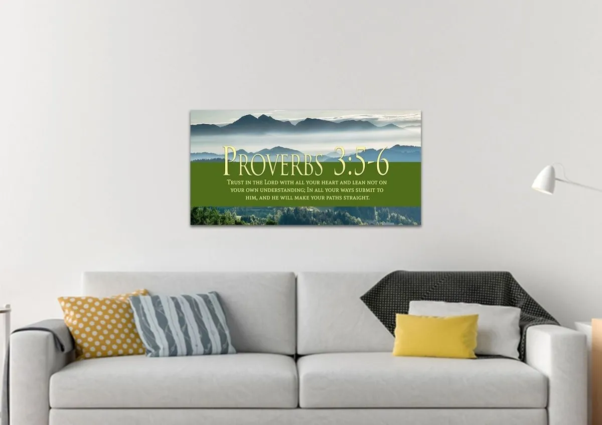Proverbs 35-6 Niv #54 Bible Verse Canvas Wall Art - Christian Canvas Wall Art