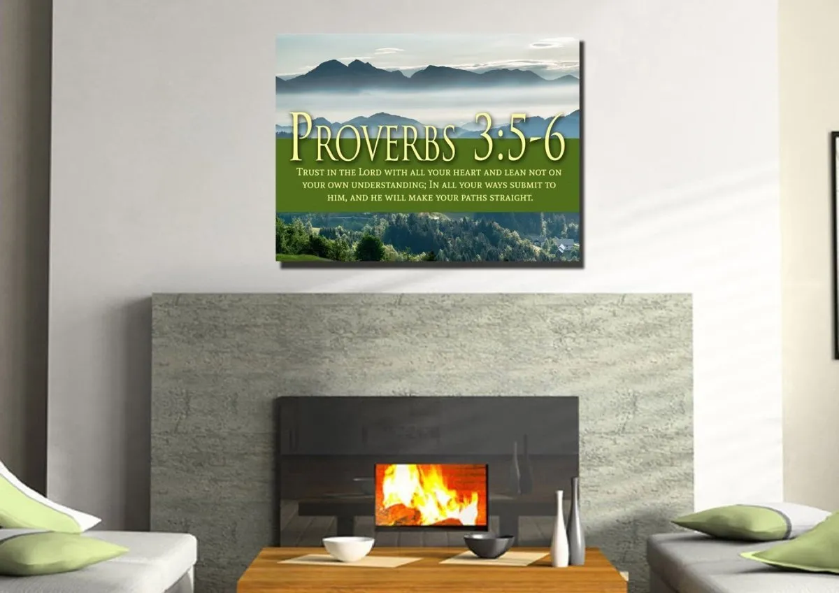 Proverbs 35-6 Niv #54 Bible Verse Canvas Wall Art - Christian Canvas Wall Art