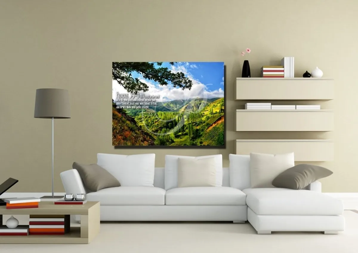 Proverbs 35-6 Niv #56 Bible Verse Canvas Wall Art - Christian Canvas Wall Art