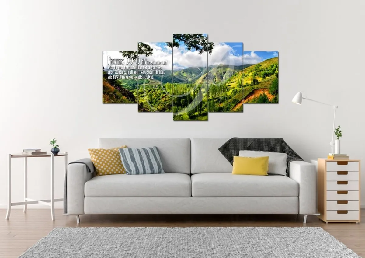 Proverbs 35-6 Niv #56 Bible Verse Canvas Wall Art - Christian Canvas Wall Art