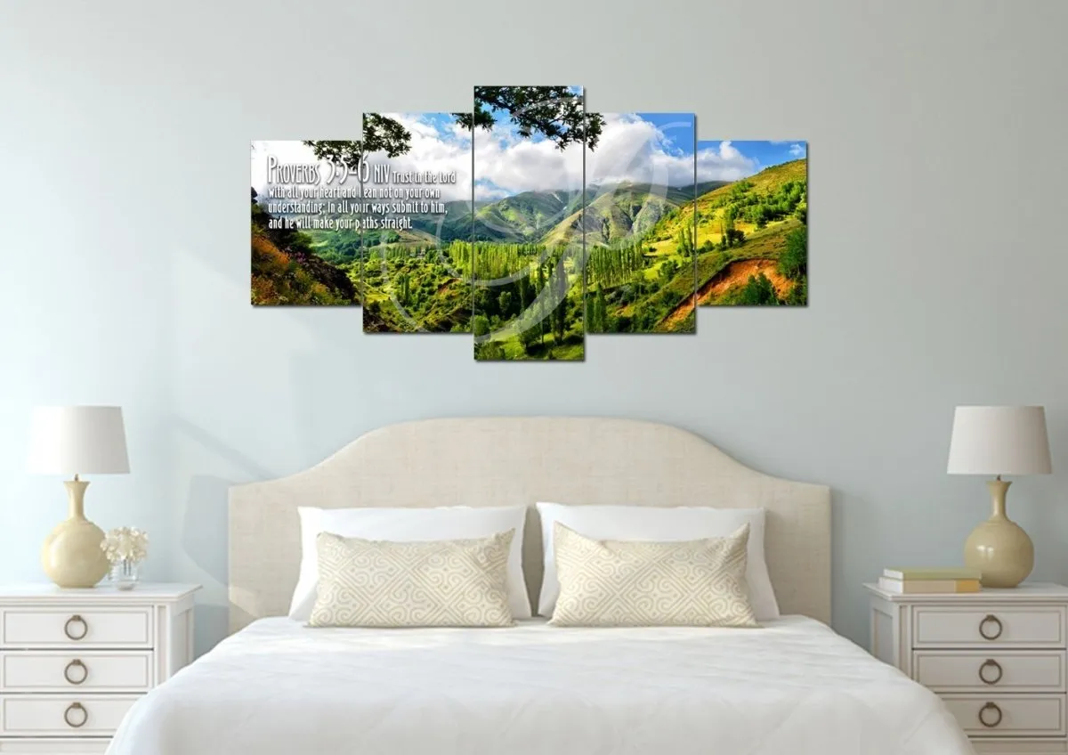 Proverbs 35-6 Niv #56 Bible Verse Canvas Wall Art - Christian Canvas Wall Art