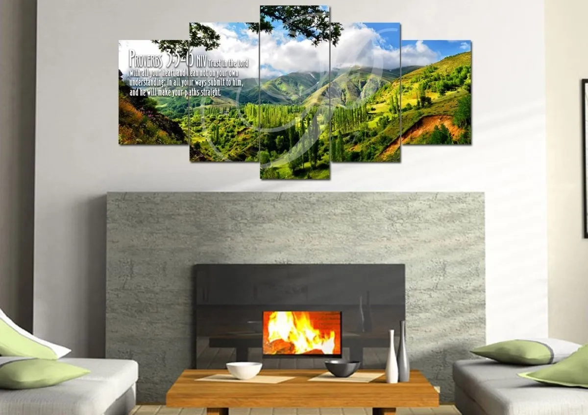 Proverbs 35-6 Niv #56 Bible Verse Canvas Wall Art - Christian Canvas Wall Art