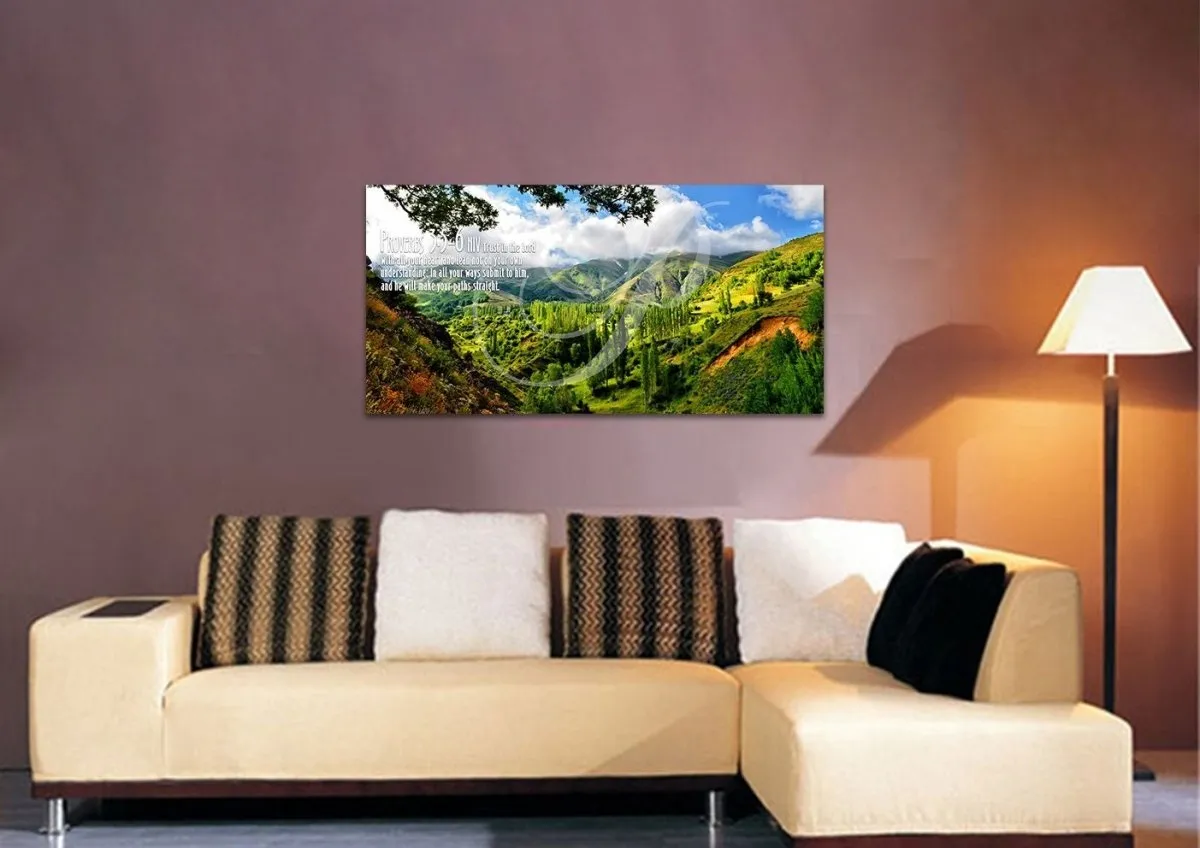 Proverbs 35-6 Niv #56 Bible Verse Canvas Wall Art - Christian Canvas Wall Art