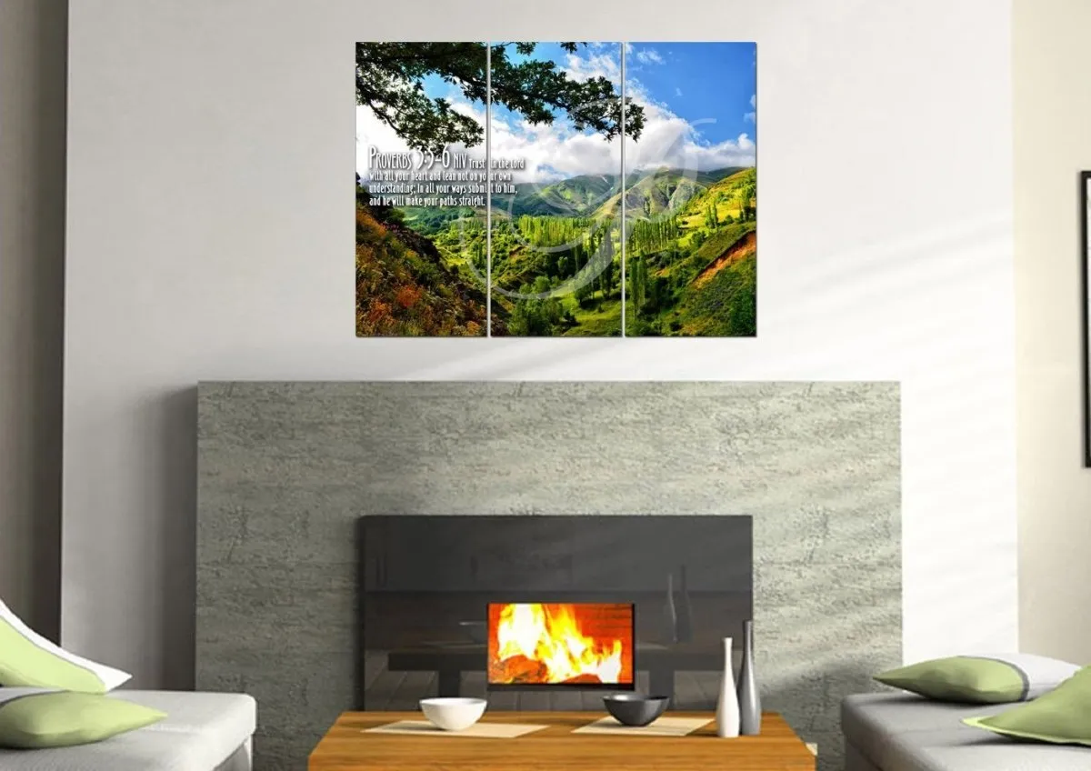 Proverbs 35-6 Niv #56 Bible Verse Canvas Wall Art - Christian Canvas Wall Art