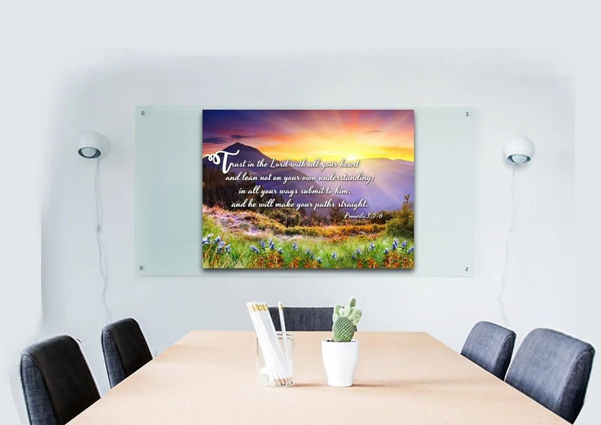 Proverbs 35-6 Niv Trust In The Lord Christian Scripture Wall Art Canvas