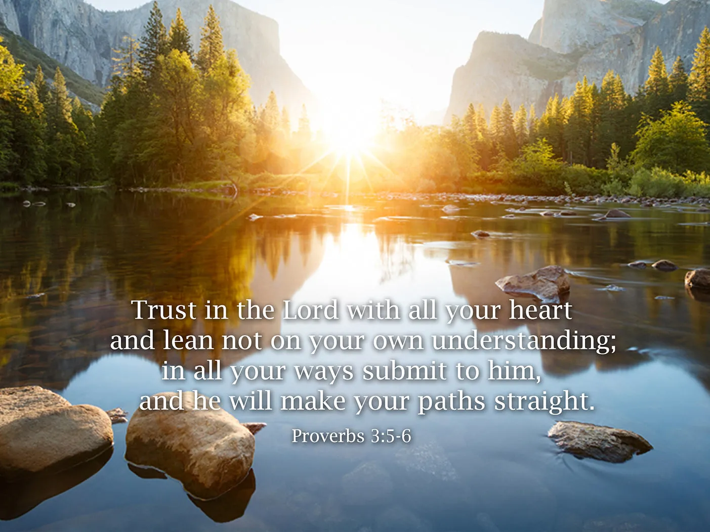 Proverbs 35-6 'Trust In The Lord With All Your Heart' Bible Verse Canvas Wall Art - Christian Canvas Wall Art