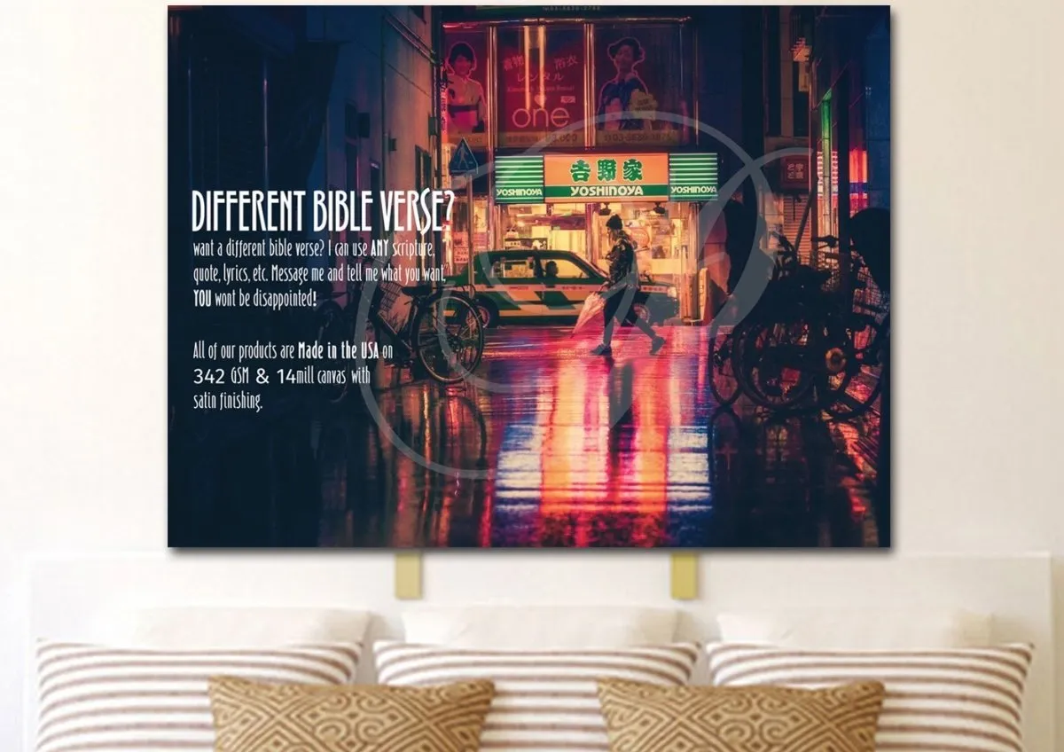 Psalm 119105 Thy Word Is A Lamp Unto My Feet Canvas Wall Art Print - Christian Canvas Wall Art