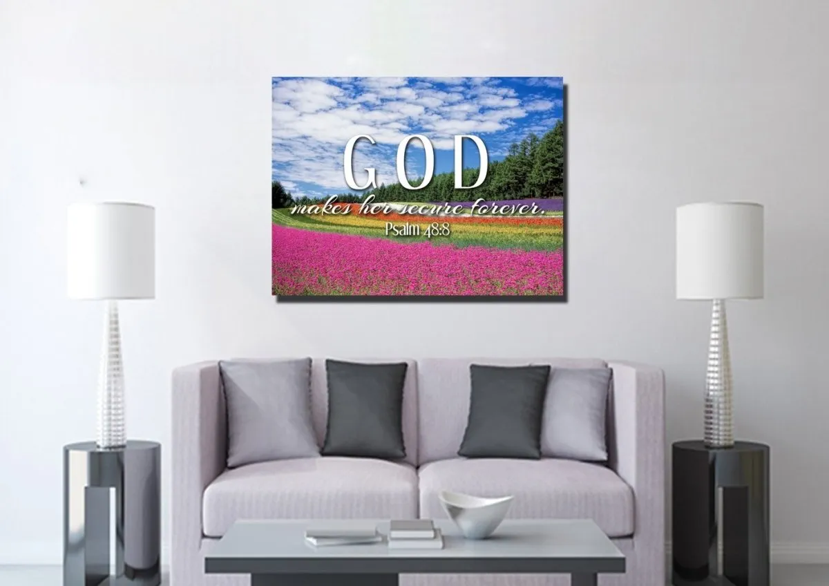 Psalm 488 Canvas Wall Art Print - Christian Canvas Wall Art