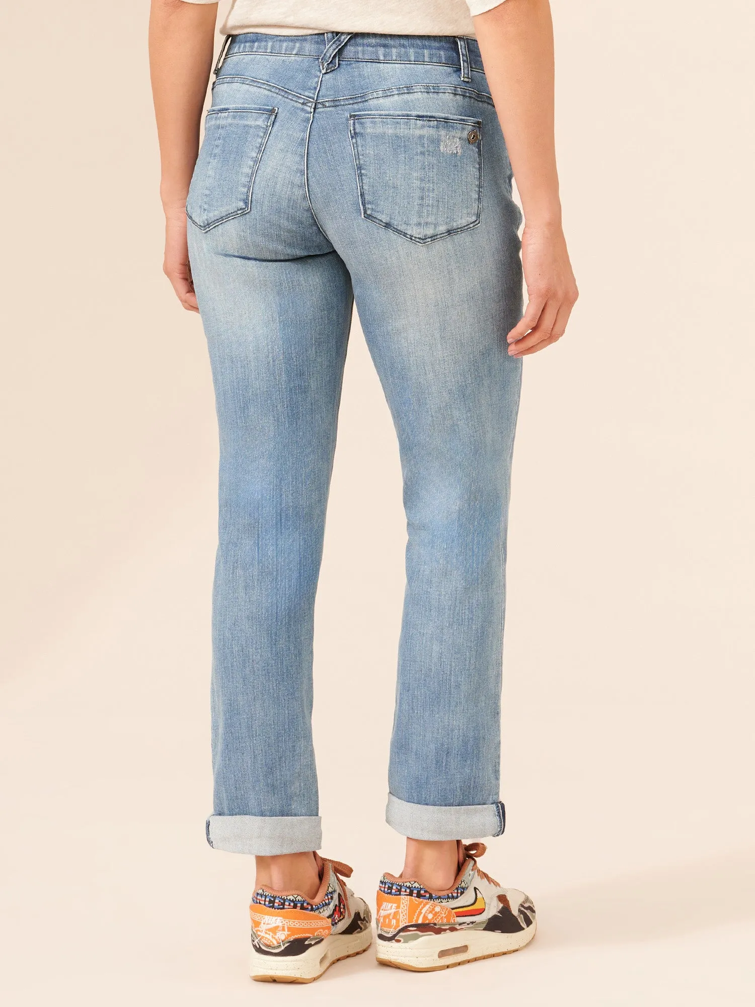 "Ab"solution® Petite Blue Denim Girlfriend Jeans