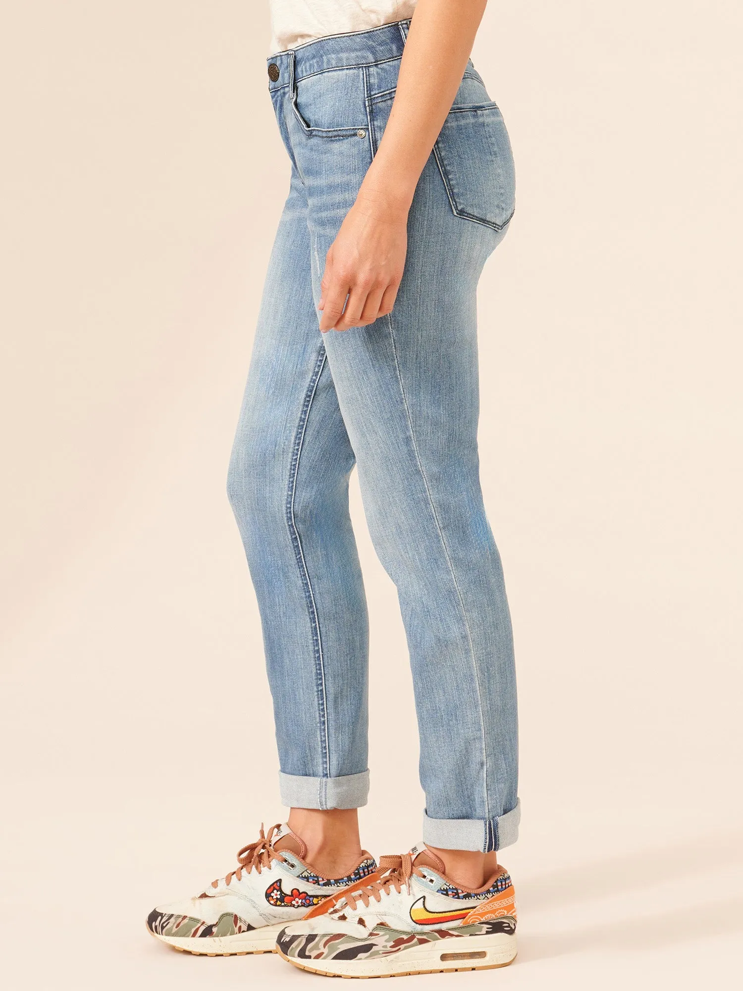 "Ab"solution® Petite Blue Denim Girlfriend Jeans