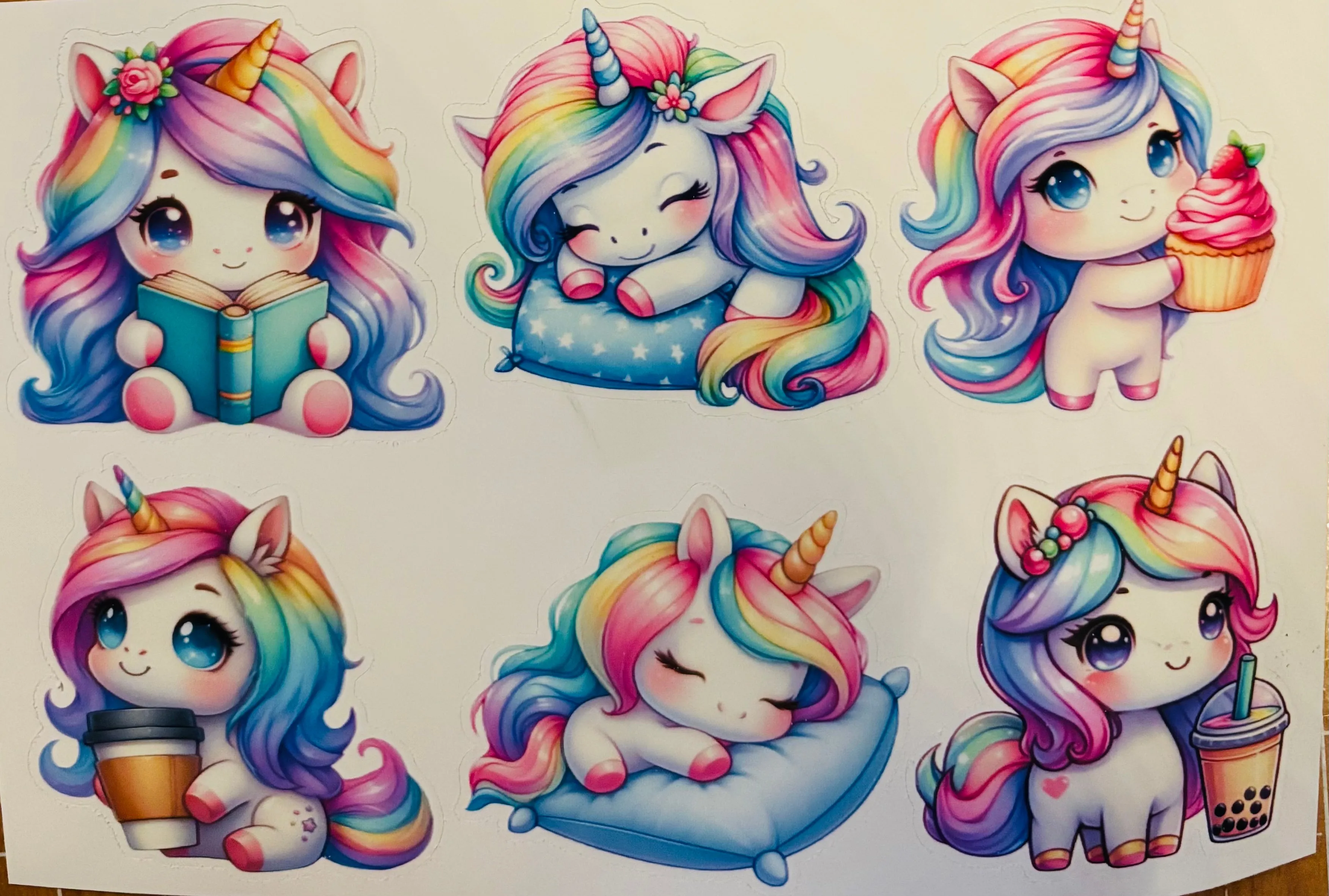 Rainbow unicorns! Adorable!
