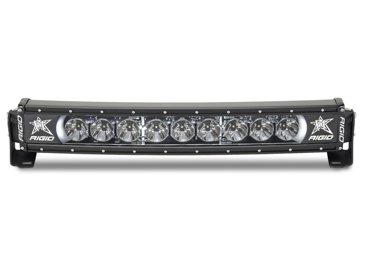 RIGID 20” Radiance™ Plus Curved (White) for 18-up Jeep Wrangler JL & Gladiator JT