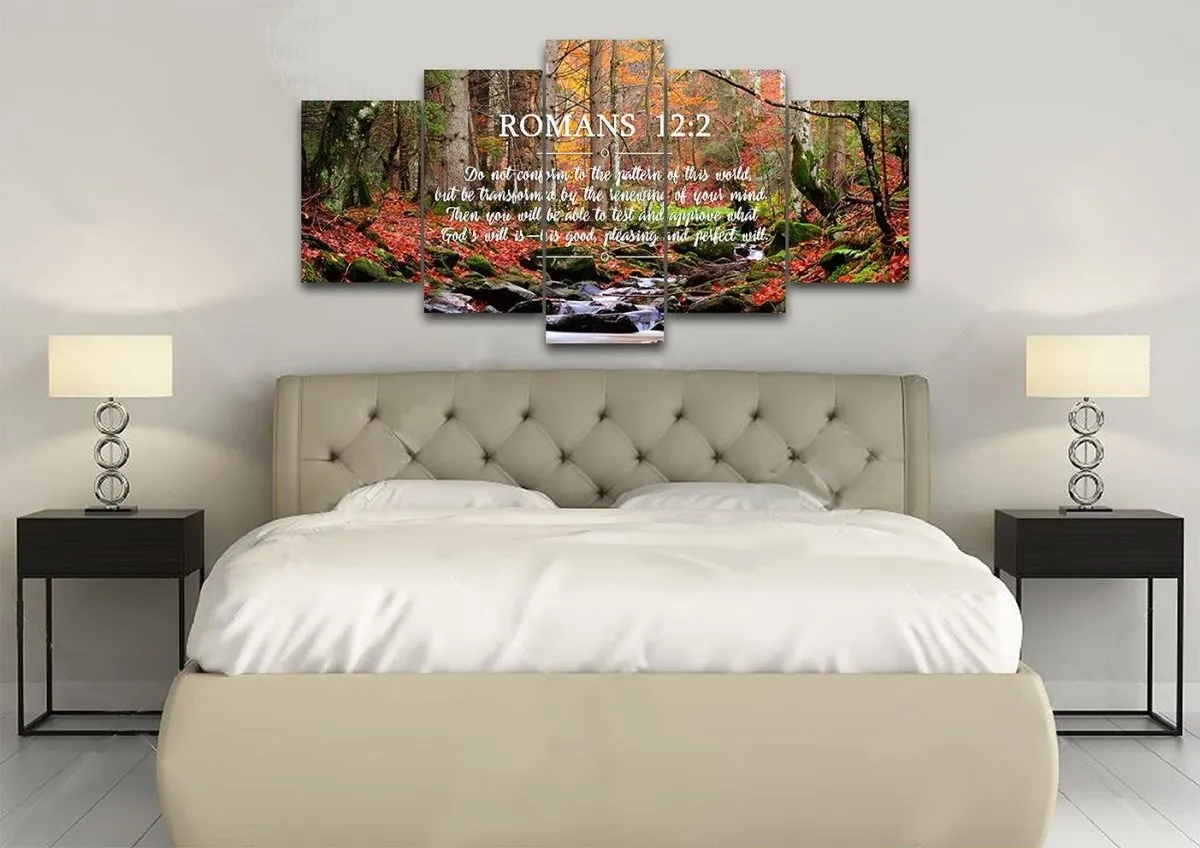 Romans 122 #7 Niv Do Not Conform To The Pattern Bible Verse Wall Art Canvas - Christian Canvas Wall Art