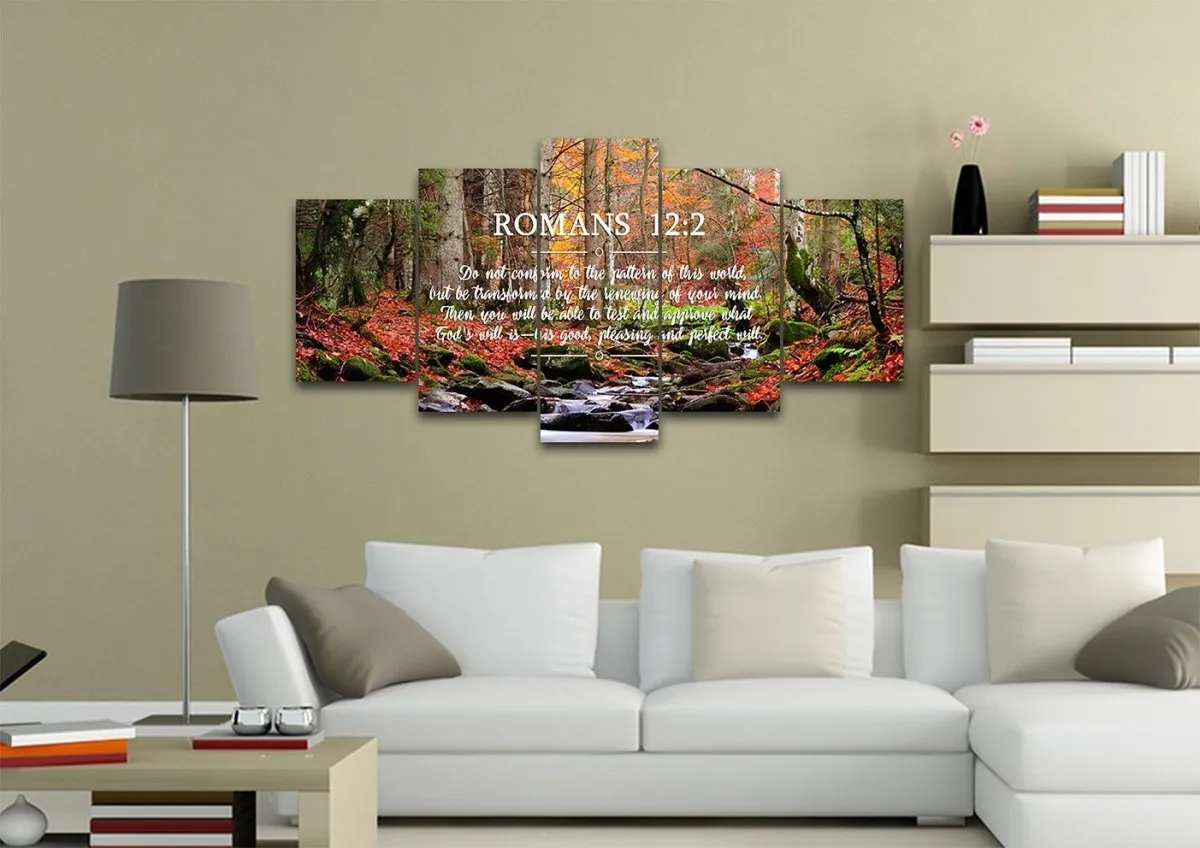 Romans 122 #7 Niv Do Not Conform To The Pattern Bible Verse Wall Art Canvas - Christian Canvas Wall Art