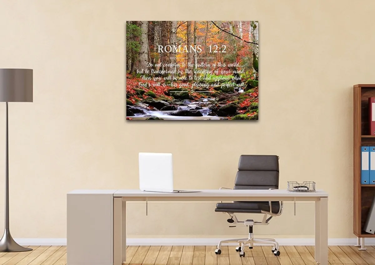 Romans 122 #7 Niv Do Not Conform To The Pattern Bible Verse Wall Art Canvas - Christian Canvas Wall Art
