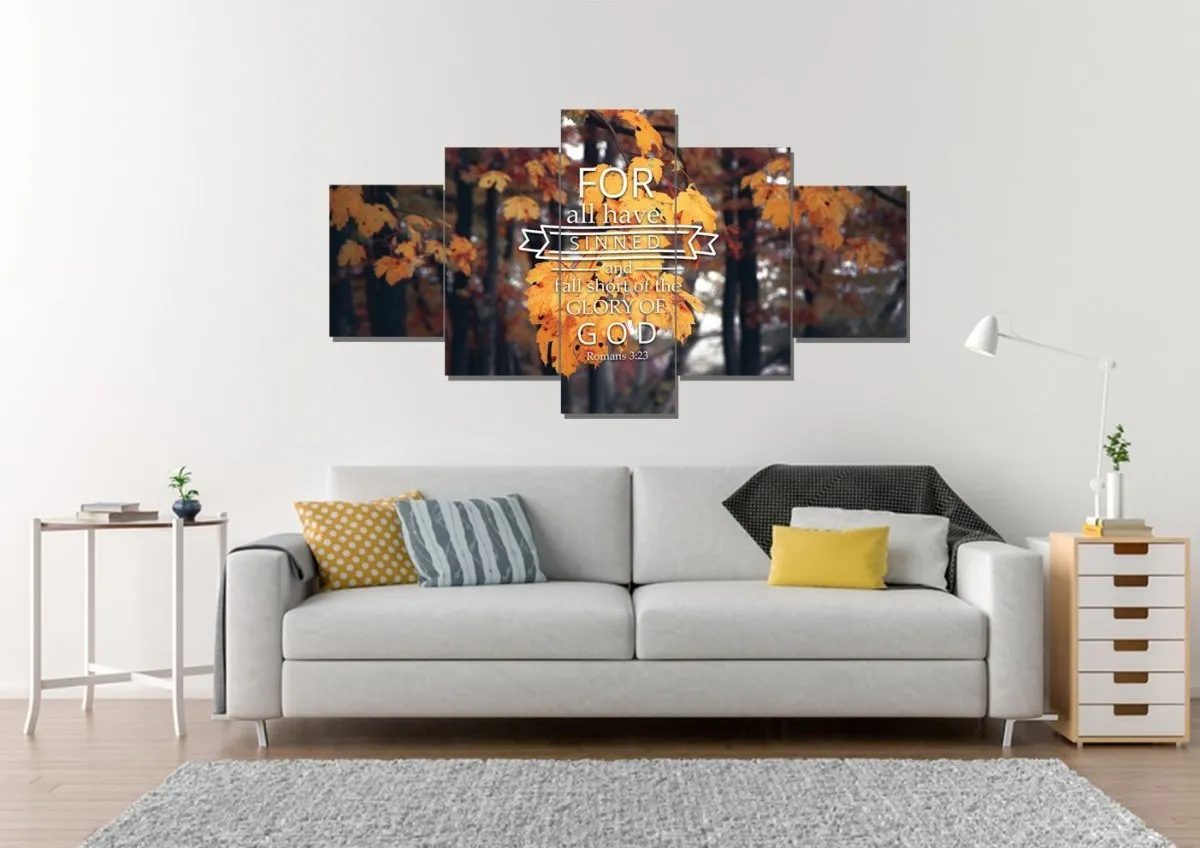Romans 323 For All Have Sinned Canvas Wall Art Print - Christian Canvas Wall Art
