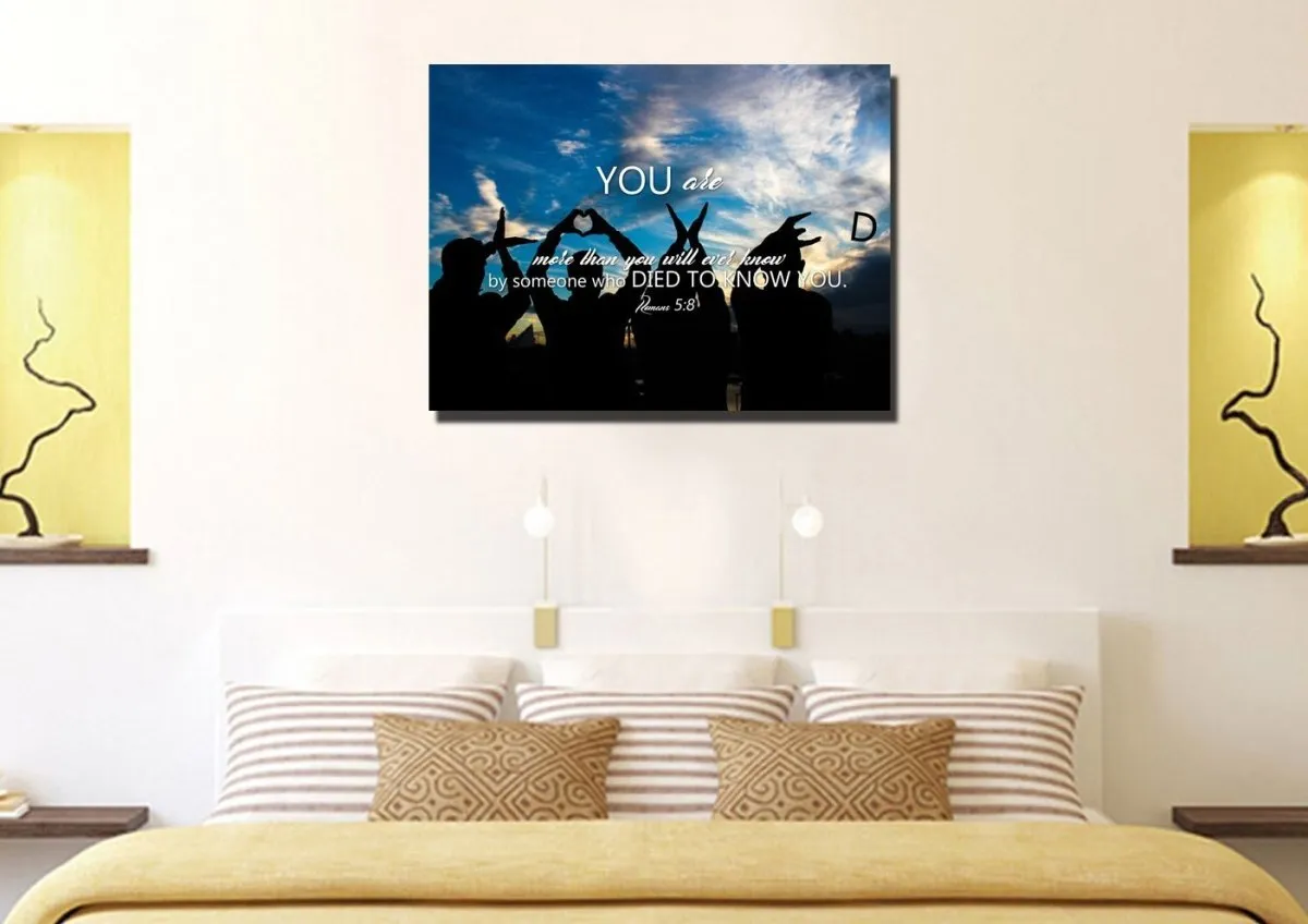 Romans 58 Canvas Wall Art Print - Christian Canvas Wall Art