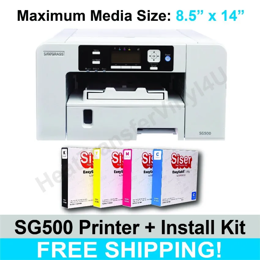 Sawgrass SG500 Sublimation Printer with Siser Standard Install Kit