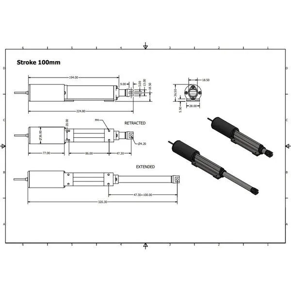 Silent Micro Linear Actuator