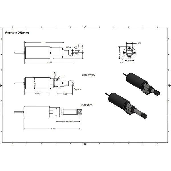 Silent Micro Linear Actuator