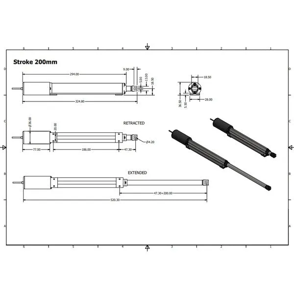 Silent Micro Linear Actuator