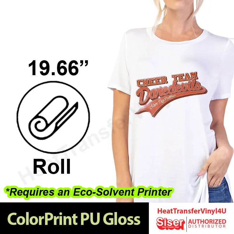 Siser ColorPrint PU Gloss 19.66" Roll (Yard)