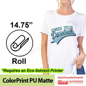 Siser ColorPrint PU Matte 14.75" Roll (Yard)