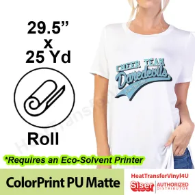 Siser ColorPrint PU Matte 29.5" x 25 Yards