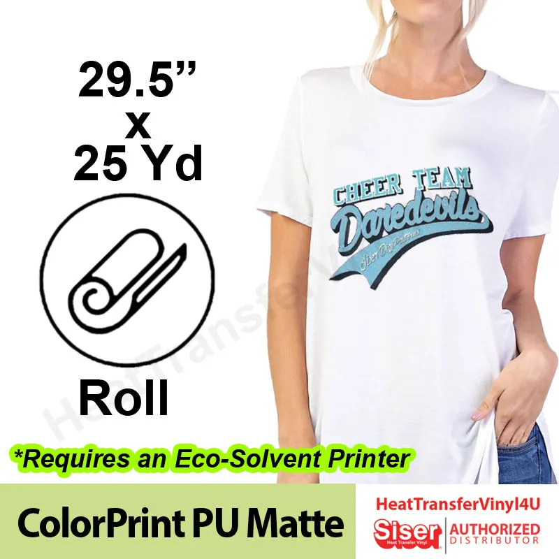 Siser ColorPrint PU Matte 29.5" x 25 Yards