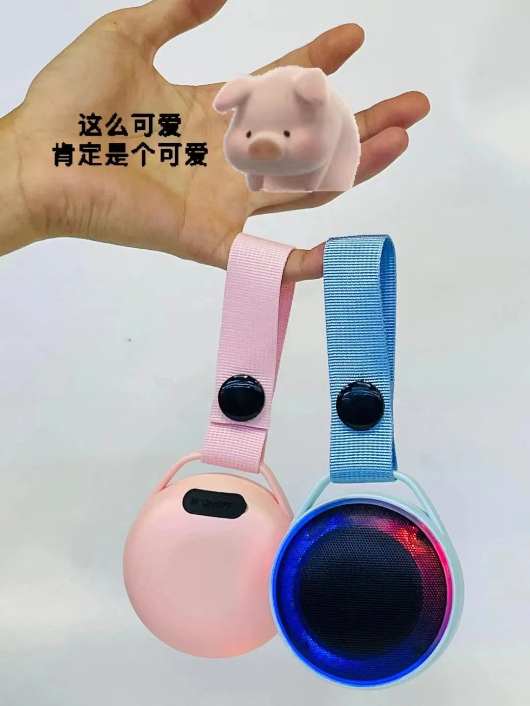 Small round stereo Bluetooth speaker