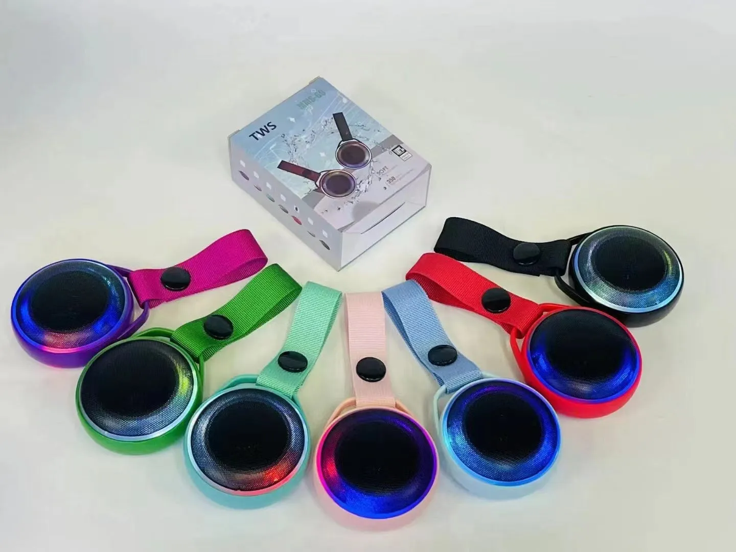 Small round stereo Bluetooth speaker