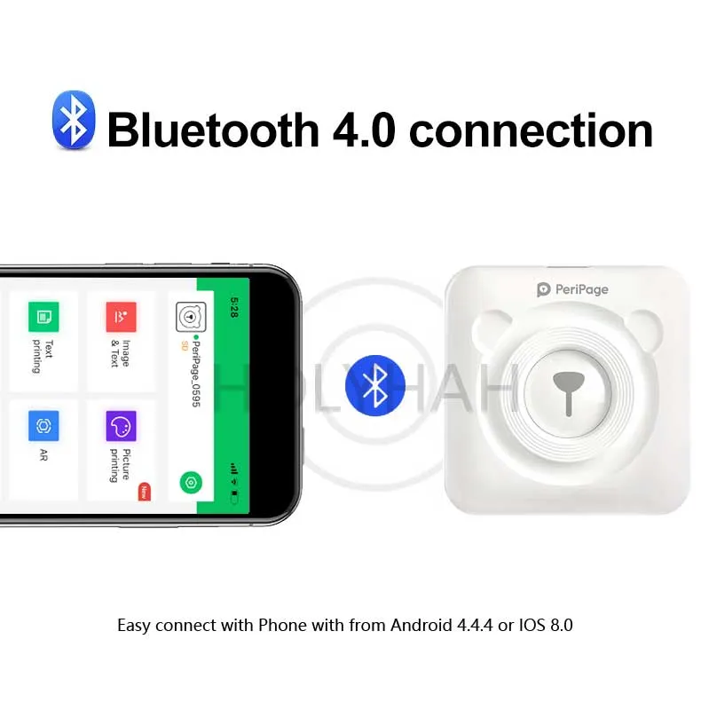 Smartphone Photo Printer - Instant, Portable Compatible with All Phones