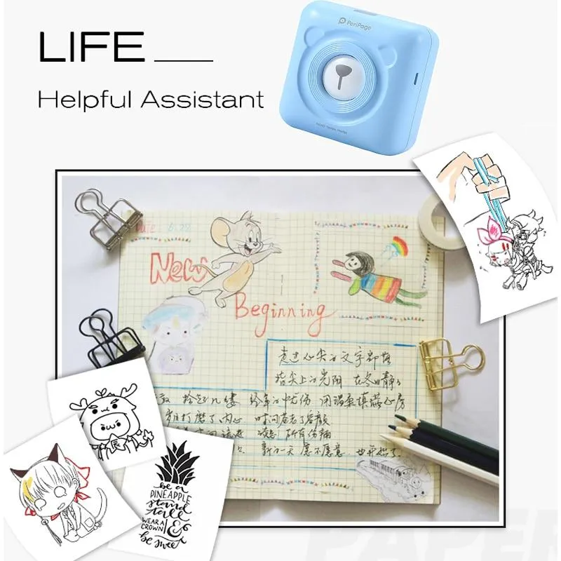 Smartphone Photo Printer - Instant, Portable Compatible with All Phones