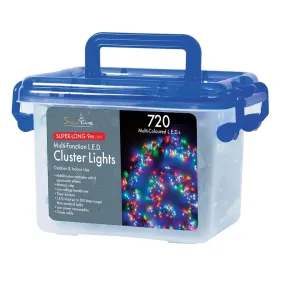 Snowtime Cluster Chaser Lights - Multi Colour