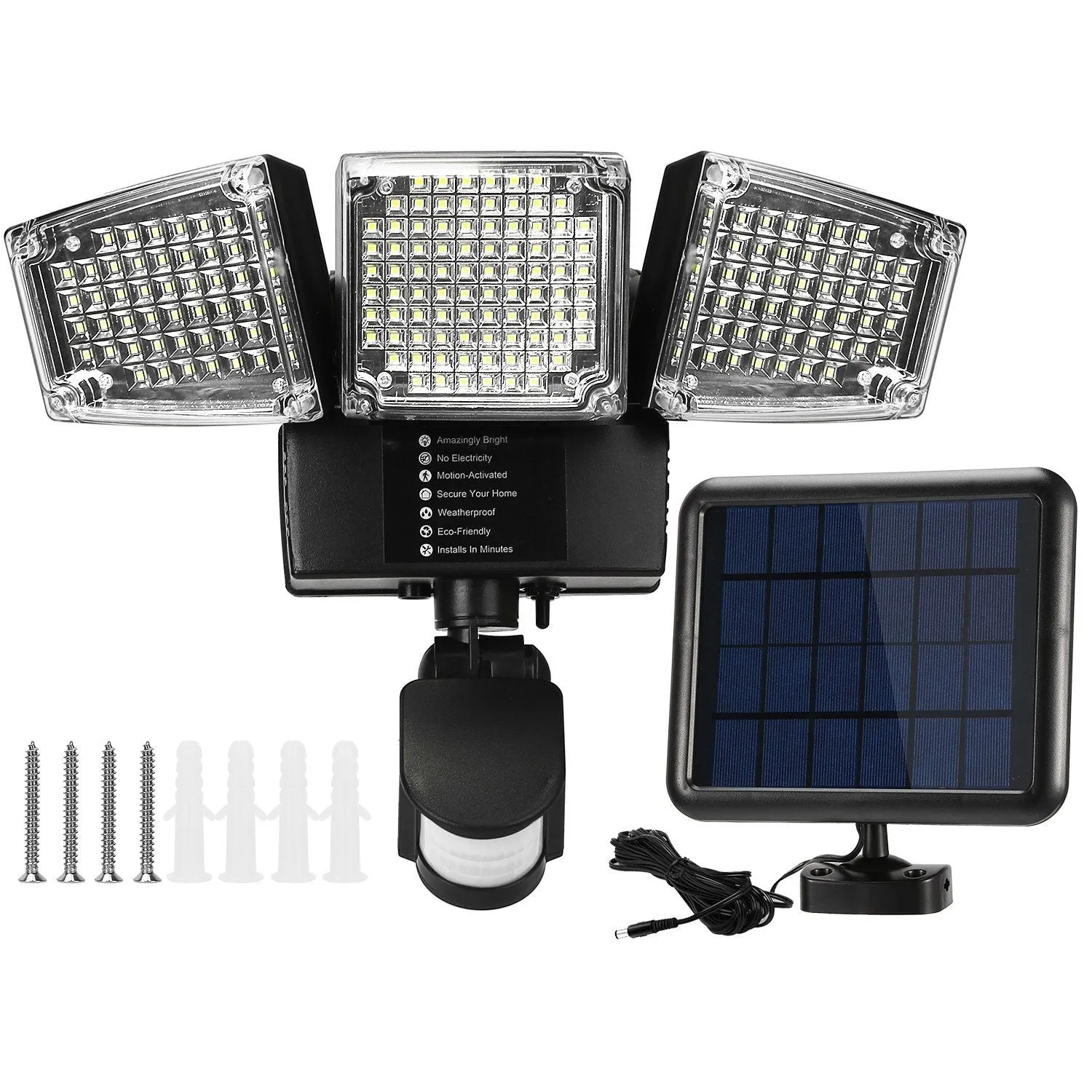 Solar Lights Outdoor 188 LEDs