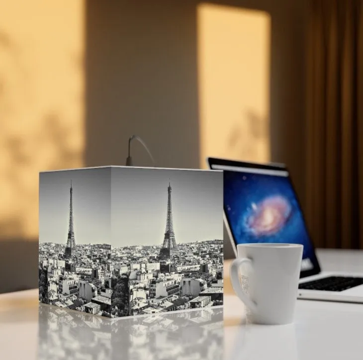Sydney-Paris Skylines, 3D Printed Square Cube Lamp,Contemporary/Modern/Trendy Light/Home Decor Gifts, Stackable Lights