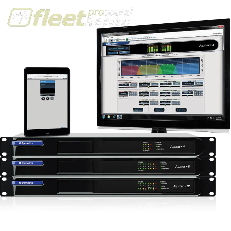 Symetrix Jupiter SYM-JUPITER 12 12 in-4 out App Based Software