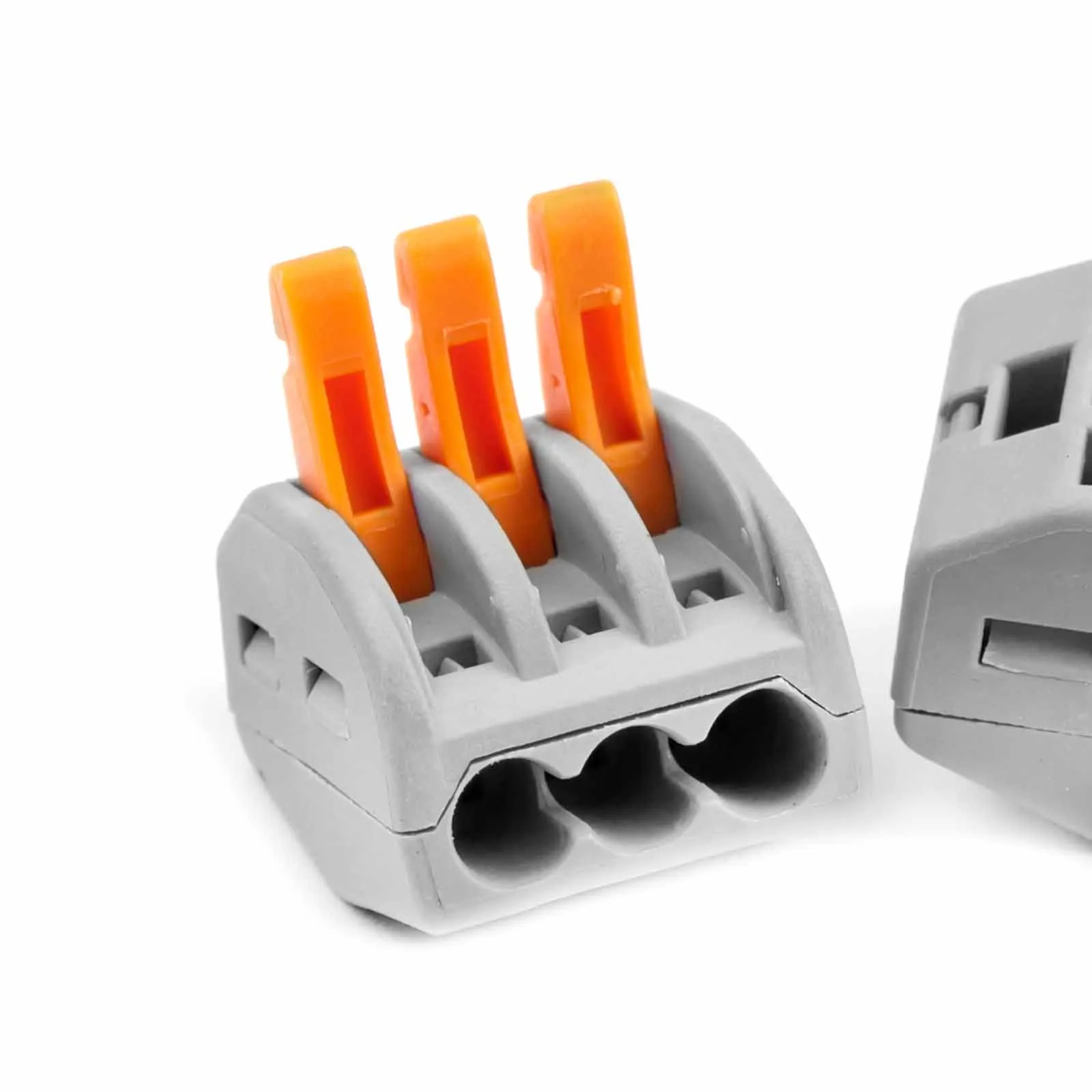 Terminal strips wire protection clamp