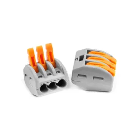 Terminal strips wire protection clamp