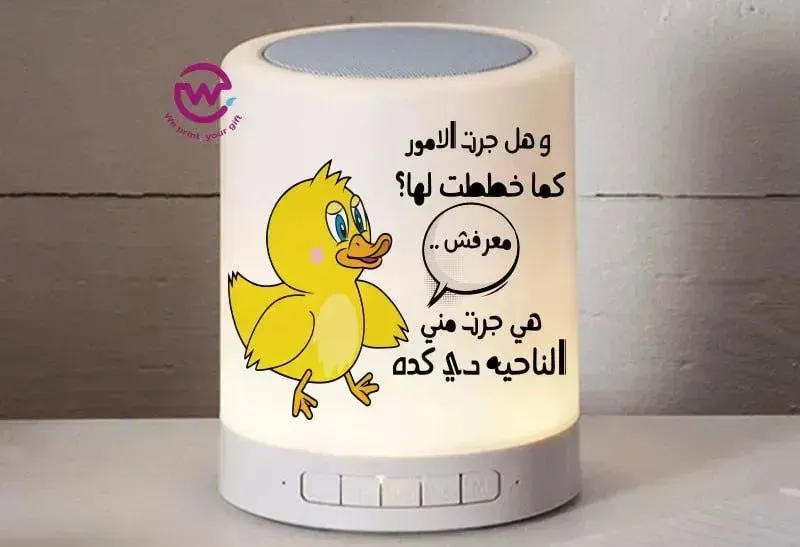 Touch-Lamp speaker- comic-A