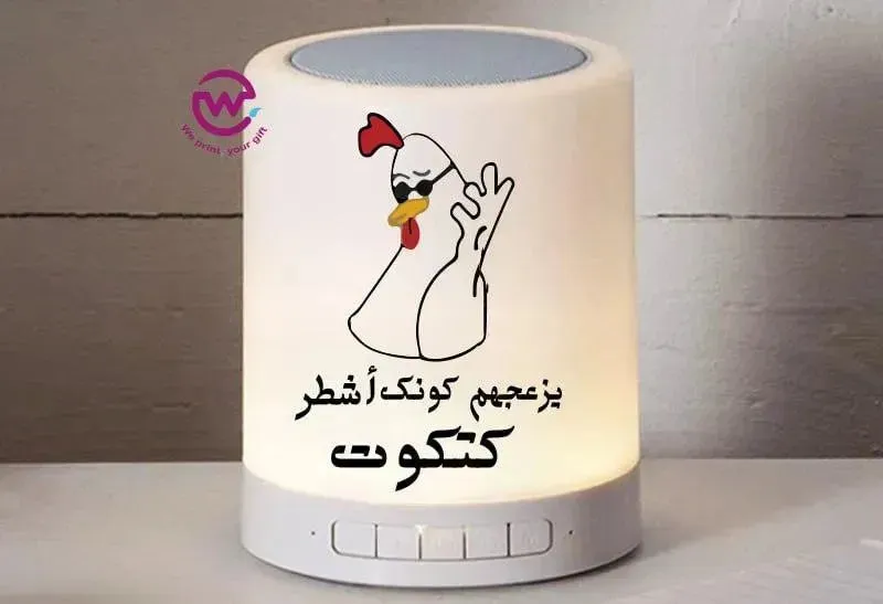 Touch-Lamp speaker- comic-B