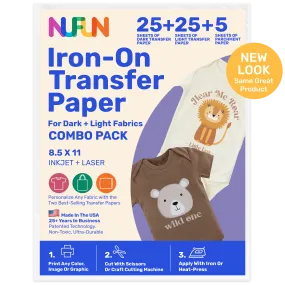Transfer Paper Light and Dark Combo Pack 8.5"x11"