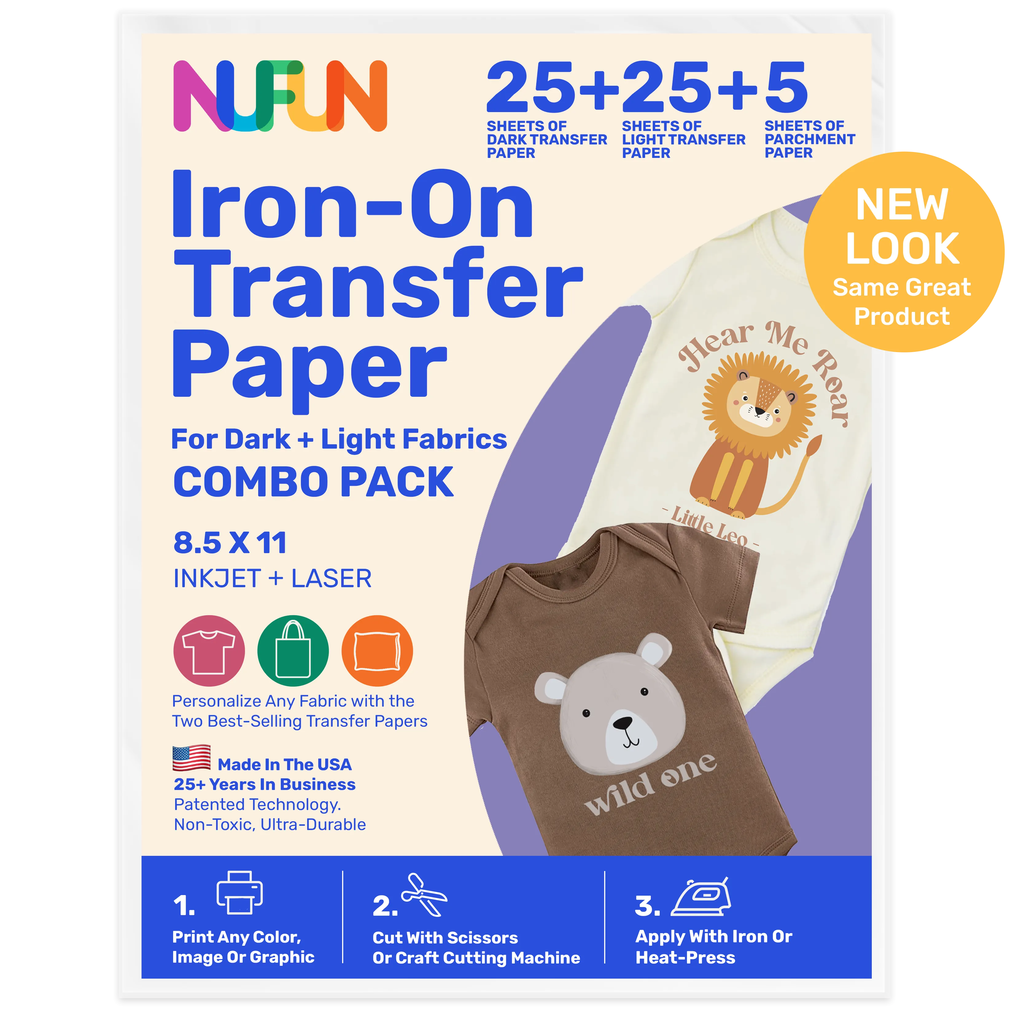 Transfer Paper Light and Dark Combo Pack 8.5"x11"