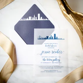 Vellum Skyline Invitations